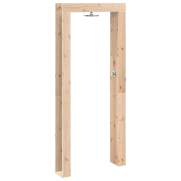 Ulko-suihku 226 cm Täysi mänty ja ruostumaton teräs