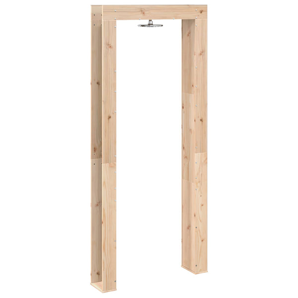 Ulko-suihku 226 cm Täysi mänty ja ruostumaton teräs