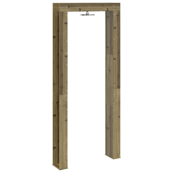 Ulko-suihku 226 cm Imprägnöity mänty ja ruostumaton teräs