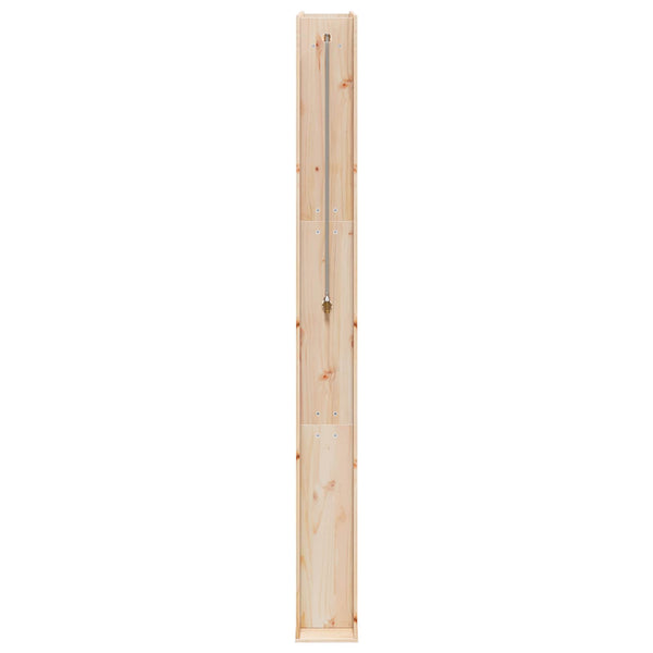 Ulko-suihku 226 cm Täysi mänty ja ruostumaton teräs