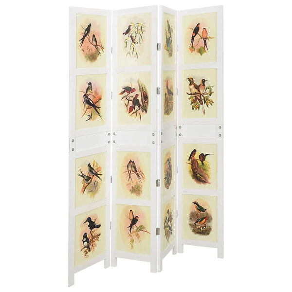 Romdivider Paneeli Valkoinen 141,5 x 165 cm MDF
