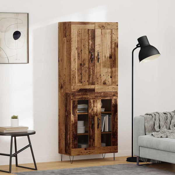 Korkea kaappi Vanha Puu 69,5 x 34 x 180 cm Tekninen puu