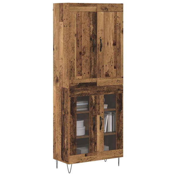 Korkea kaappi Vanha Puu 69,5 x 34 x 180 cm Tekninen puu