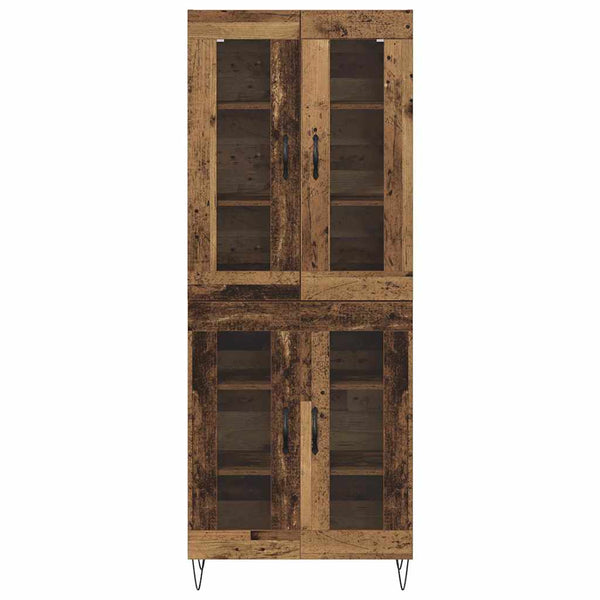 Korkea kaappi Vanha Puu 69,5 x 34 x 180 cm Tekninen puu (60)