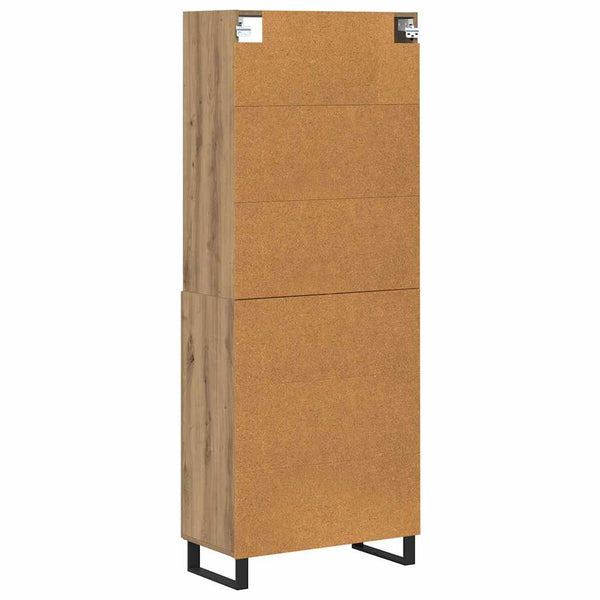 Korkea kaappi Artisan tammi 69,5 x 34 x 180 cm Tekninen puu (67)