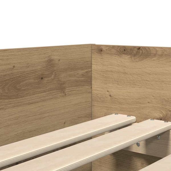 Sängyn runko Artisan tammi 100 x 200 cm Massiivinen mänty