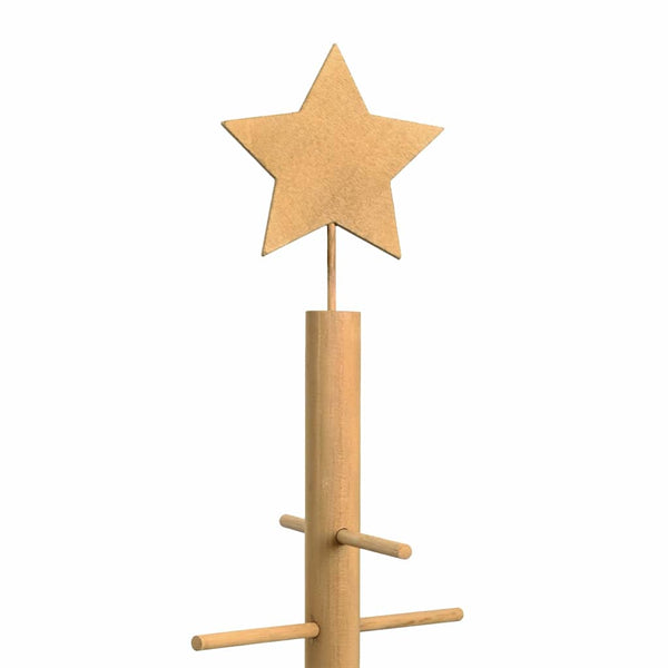 Puinen Joulukuusi Ruskea 125 cm Bambu