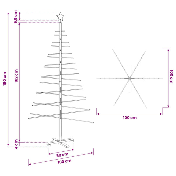 Puinen Joulukuusi Ruskea 180 cm Bambu