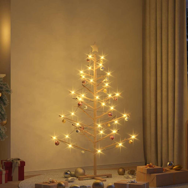 Puinen Joulukuusi Luonnollinen 150 cm Täyspuinen mänty