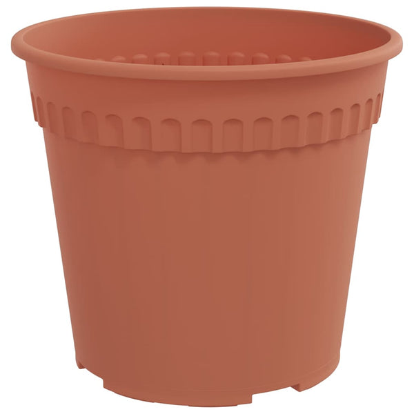 Pyöreä kukkaruukku 6 kpl Tiilenpunainen Ø 19 x 16,5 cm Muovi