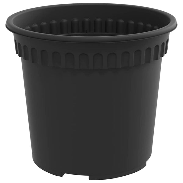 Pyöreä kukkaruukku 6 kpl Musta Ø 15 x 12 cm Muovi