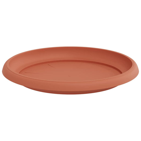 Pyöreä kukkatarjotin 6 kpl Tiilenpunainen Ø 21,5 x 2,5 cm Muovi