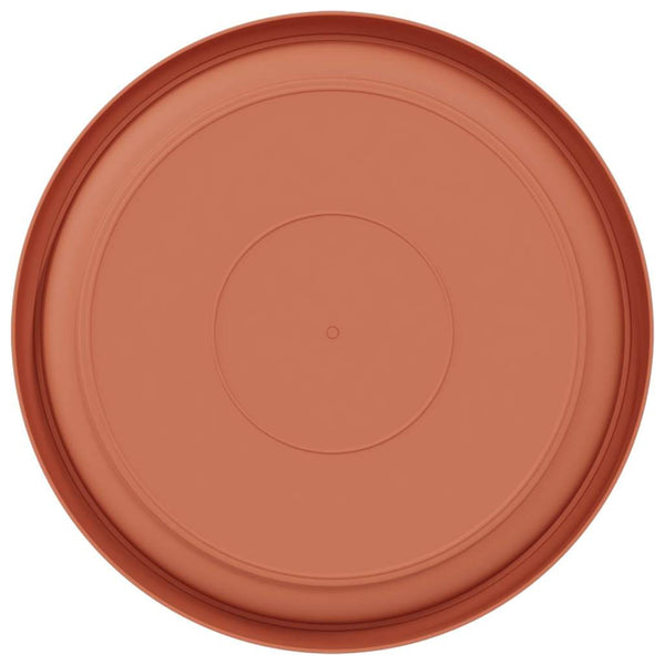 Pyöreä kukkatarjotin 6 kpl Tiilenpunainen Ø 21,5 x 2,5 cm Muovi