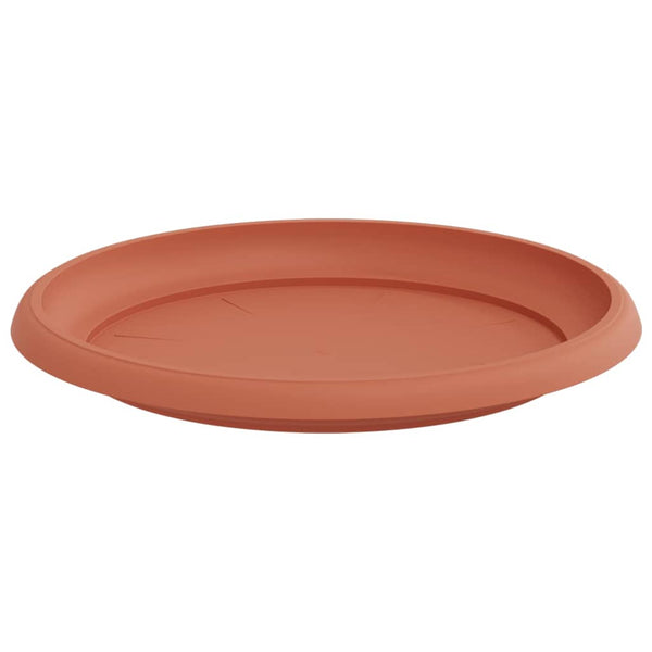 Pyöreä kukkatarjotin 6 kpl Tiilenpunainen Ø 23,5 x 2,5 cm Muovi