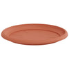 Pyöreä kukkatarjotin 6 kpl Tiilenpunainen Ø 27 x 2,5 cm Muovi