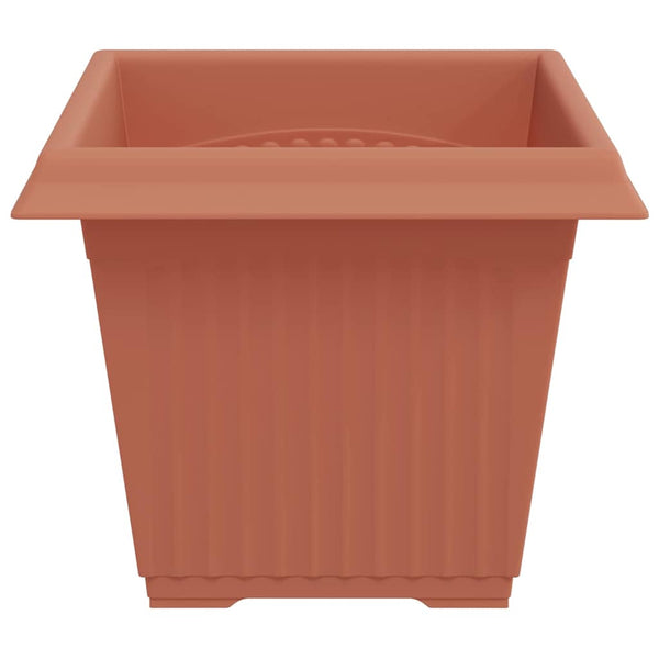 Neliö Kukkaruukku 6 kpl Tiilenpunainen 33 x 33 x 26 cm Muovi