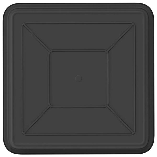 Neliömainen Kukka-alusta 24 kpl Musta 18 x 18 x 2 cm Muovi
