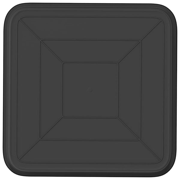 Neliömainen Kukka-alusta 24 kpl Musta 32 x 32 x 2,5 cm Muovi