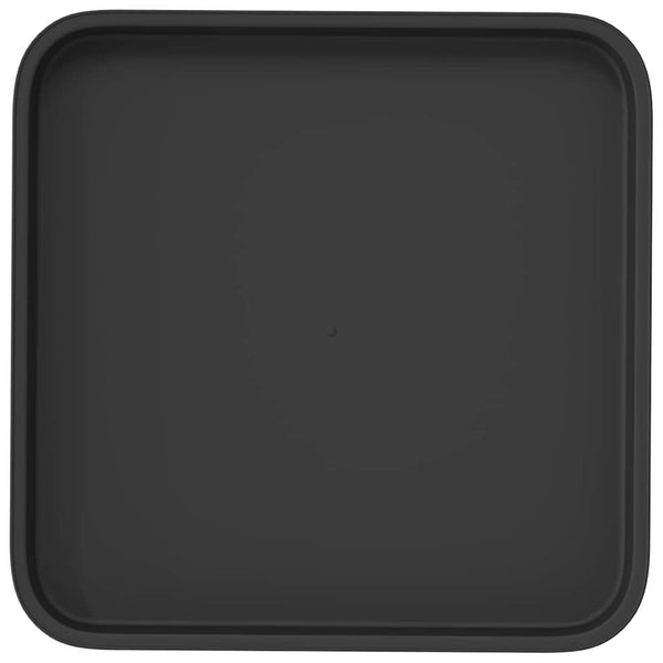 Neliömainen Kukka-alusta 24 kpl Musta 32 x 32 x 2,5 cm Muovi