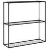 3-tason kasviteline Musta 100 x 32 x 102 cm Teräs