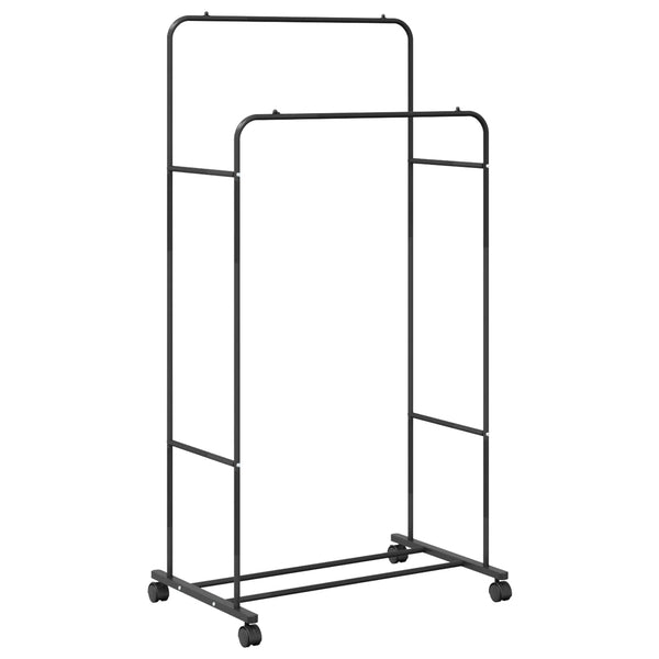 Vaateväline Musta 80 x 53 x 156 cm