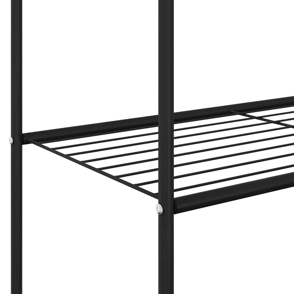 Vaateväline Musta 80 x 53 x 156 cm