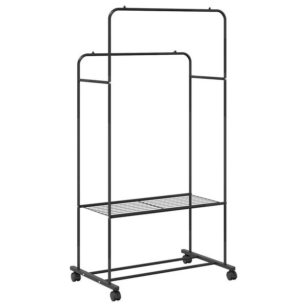 Vaateväline Musta 80 x 53 x 156 cm