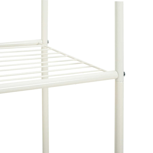 Vaateväline Valkoinen 80 x 53 x 156 cm