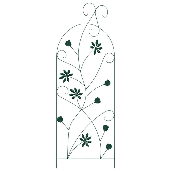 Puutarha-aita 3 kpl Vihreä 112 x 39,5 cm Teräs