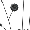 Puutarha-aita 3 kpl Musta 110 x 40 cm Teräs