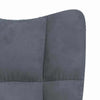 Rentoutumistuoli Tumma harmaa 69 x 61,5 x 102 cm Sametti