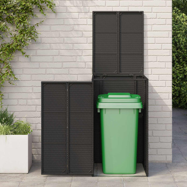 Roska-astiakotelo Musta 65 x 80 x 115 cm Polyeteeni