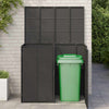 Roska-astiakotelo 2 kpl Musta 130 x 80 x 115 cm Polyeteeni