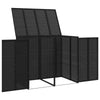 Roska-astiakotelo 2 kpl Musta 130 x 80 x 115 cm Polyeteeni