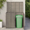 Roska-astiakotelo 2 kpl Harmaa 130 x 80 x 115 cm Polyeteeni