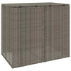 Roska-astiakotelo 2 kpl Harmaa 130 x 80 x 115 cm Polyeteeni