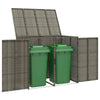 Roska-astiakotelo 2 kpl Harmaa 130 x 80 x 115 cm Polyeteeni