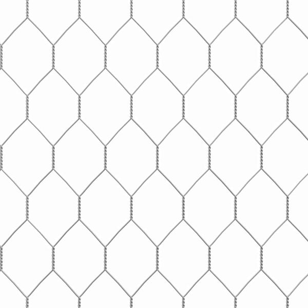 Kanahäkki Hopea 400x170x177cm Galvanoitu teräs