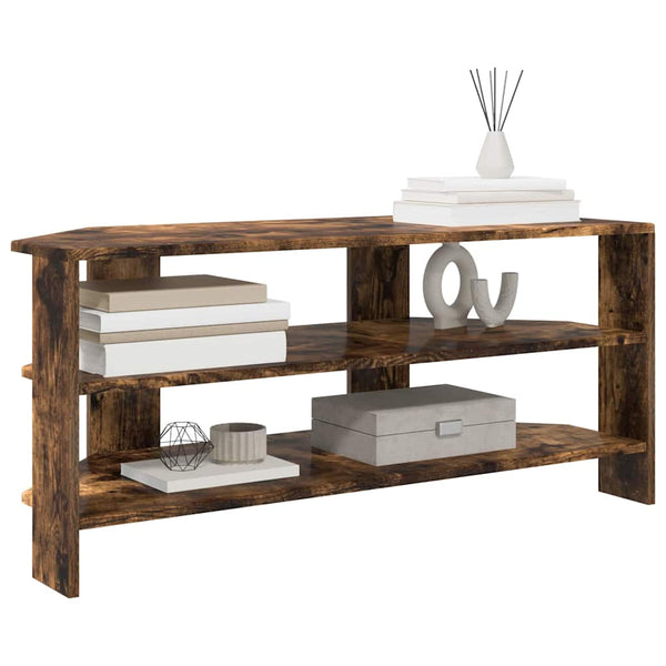 KulmaTV-kaappi Savupähkinä 102x40,5x45cm Tekninen puu