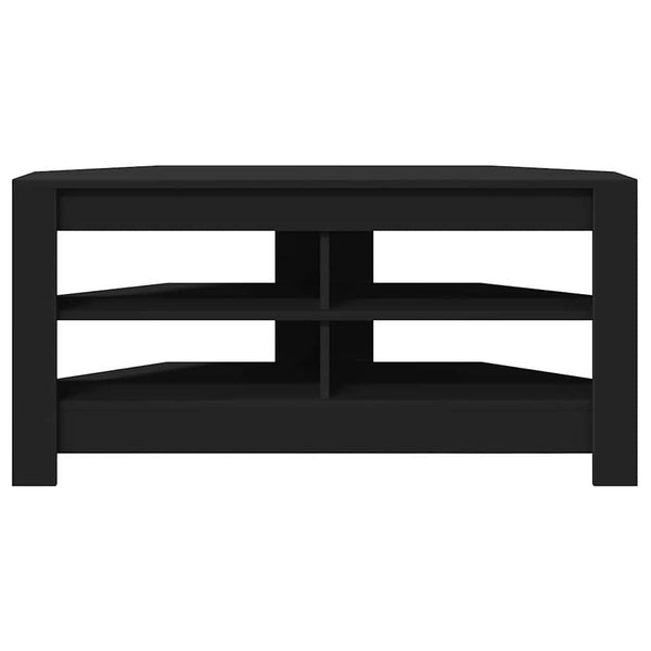 KulmaTV-kaappi Musta 102 x 40,5 x 45 cm Tekninen puu