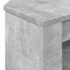 KulmaTV-kaappi Betoni Harmaa 102 x 40,5 x 45 cm Tekninen puu