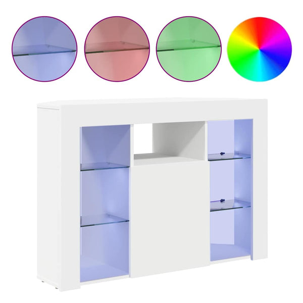 Kulma LED TV -kaappi Valkoinen 100x40x68cm Tekninen puu