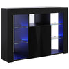 Kulma LED TV -kaappi 100x40x68cm Musta Tekninen puu