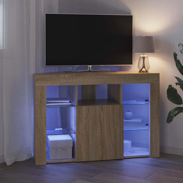 Kulma LED TV -kaappi Sonoman tammi 102 x 40 x 68 cm