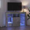 Kulma LED TV -kaappi Betoni Harmaa 103 x 40 x 68 cm