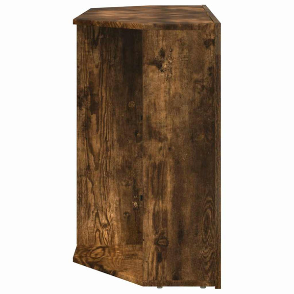 Kulma LED TV -kaappi Savupähkinä 105 x 40 x 68 cm Tekninen puu