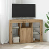 Kulma LED TV -kaappi 100x40x68cm Artisan tammi Tekninen puu