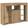 Kulma LED TV -kaappi 100x40x68cm Artisan tammi Tekninen puu