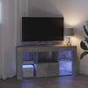 Kulma LED TV -kaappi Betoni Harmaa 103 x 40 x 50 cm