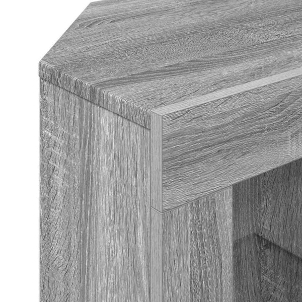 Kulma LED TV -kaappi Harmaa Sonoma 106 x 40 x 50 cm